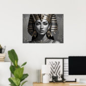 Pharaonic Queen Wall Decor – Timeless Egyptian Poster (Thuiskantoor)