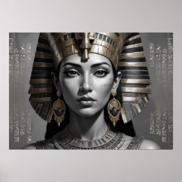 Pharaonic Queen Wall Decor – Timeless Egyptian Poster