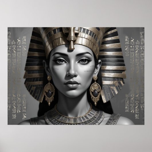 Pharaonic Queen Wall Decor – Timeless Egyptian Poster (Voorkant)