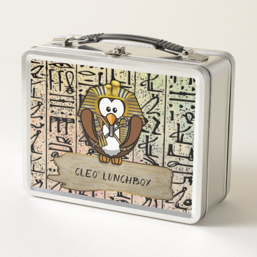 Pharaowl - metalen lunchbox (Voorkant)