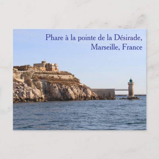 Phare à la pointe de la Désirade Postcard Briefkaart (Voorkant)
