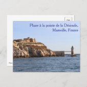 Phare à la pointe de la Désirade Postcard Briefkaart (Voorkant / Achterkant)