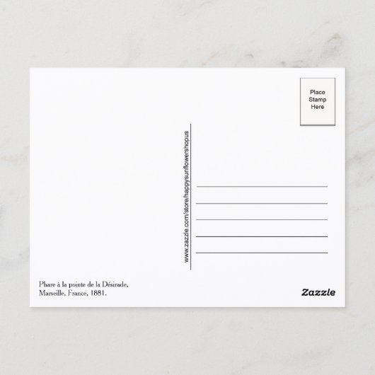 Phare à la pointe de la Désirade Postcard Briefkaart (Achterkant)