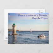 Phare à la pointe de la Désirade Postcard Briefkaart (Voorkant / Achterkant)