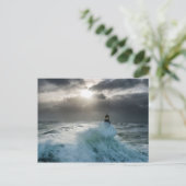 Phare d'Ar-Mannen Finistère Frankrijk Briefkaart (Staand voorkant)