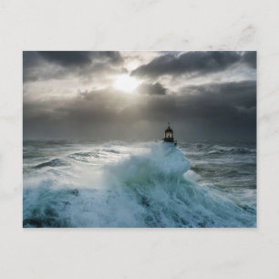 Phare d'Ar-Mannen Finistère Frankrijk Briefkaart