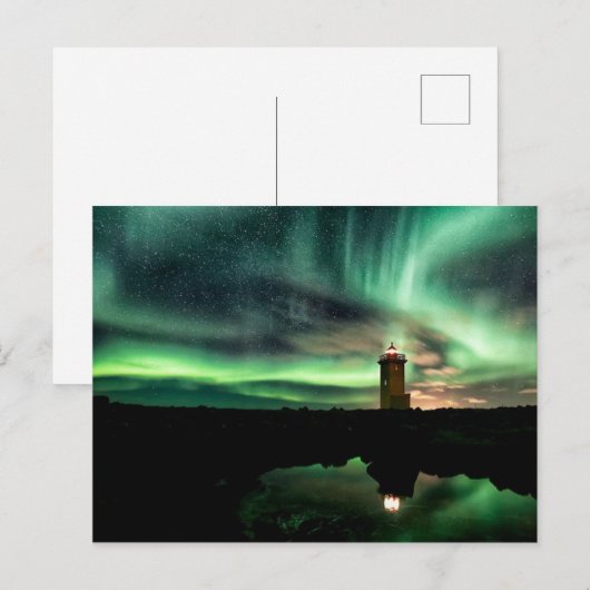 Phare de Stafnesvegur Islande Briefkaart (Voorkant / Achterkant)