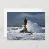 Phare des Pierres Noires Finistère Frankrijk Briefkaart (Voorkant / Achterkant)