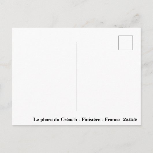 Phare du Créac'h Finistère Frankrijk Briefkaart (Achterkant)