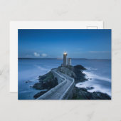Phare du Petit Minou nuit Finistère Frankrijk Briefkaart (Voorkant / Achterkant)