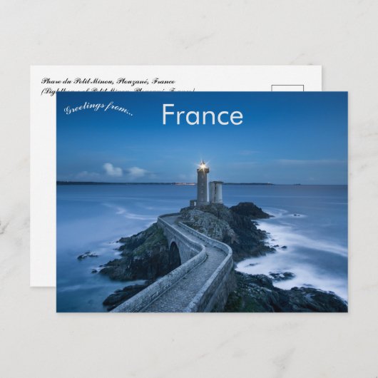 Phare du Petit Minou Plouzané Frankrijk Briefkaart (Voorkant / Achterkant)