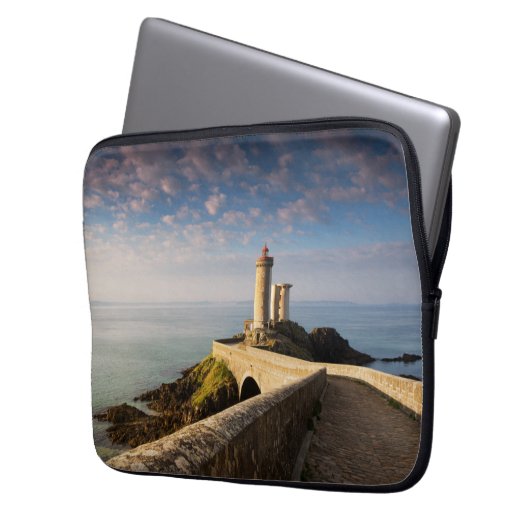 Phare du Petit Minou (vuurtoren van Minou) Laptop Sleeve (Voorkant Links)