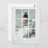 Phare sous la neige briefkaart (Voorkant / Achterkant)