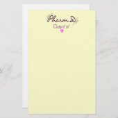 Pharm D Class of 2010 PINK Briefpapier (Voorkant / Achterkant)