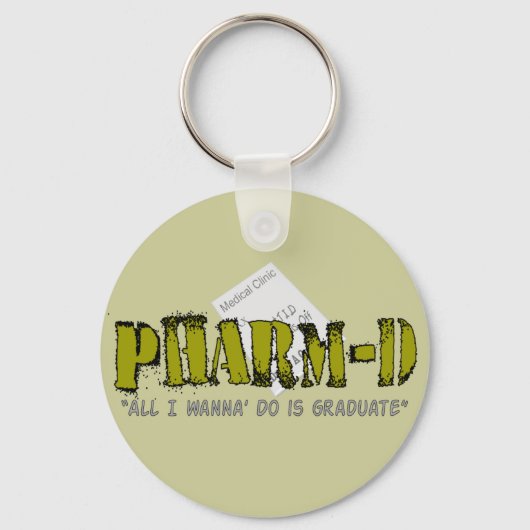 Pharm-D (Farmaceutische studie) Gifts Sleutelhanger (Voorkant)