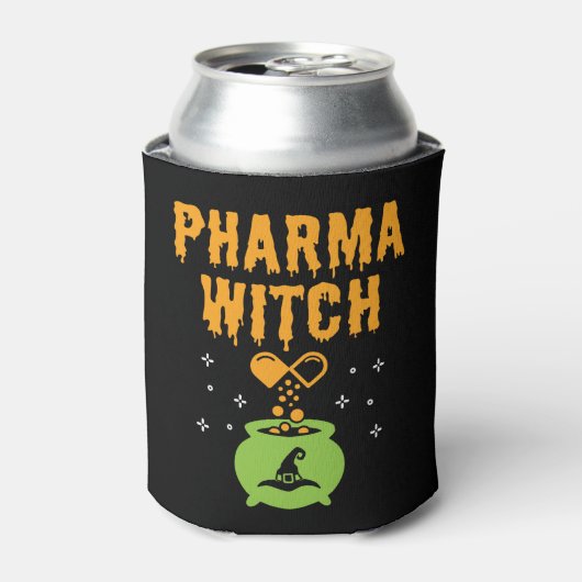Pharma Heks Apotheker Halloween Apotheek Tech Blikjeskoeler (Blikje Voorkant)