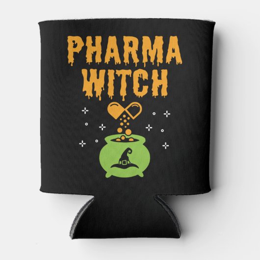 Pharma Heks Apotheker Halloween Apotheek Tech Blikjeskoeler (Voorkant)