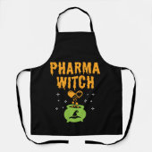 Pharma Heks Apotheker Halloween Apotheek Tech Schort (Voorkant)