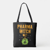 Pharma Heks Apotheker Halloween Apotheek Tech Tote Bag (Achterkant)