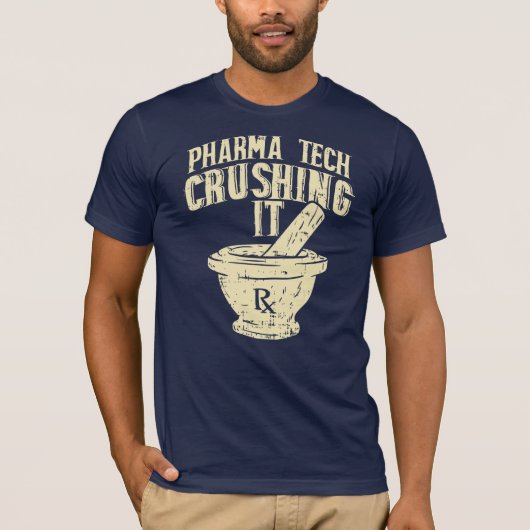 Pharma Tech Crushing It Chemist Nieuwheid Gift T-shirt (Voorkant)