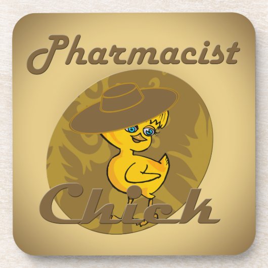 Pharmacist Chick 6 Drankjes Onderzetter (Voorkant)