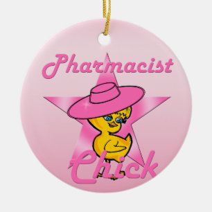 Pharmacist Chick #8 Keramisch Ornament