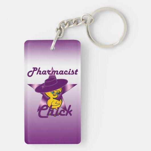 Pharmacist Chick #9 Sleutelhanger (achterkant)