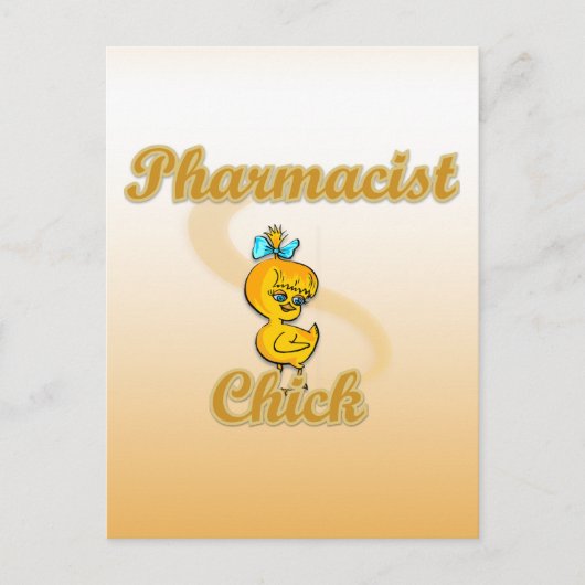 Pharmacist Chick Briefkaart (Voorkant)
