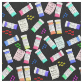 Pharmacist Fabric Black Stof (Close Up)