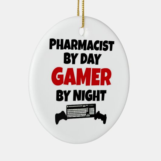 Pharmacist Gamer Keramisch Ornament (Rechts)