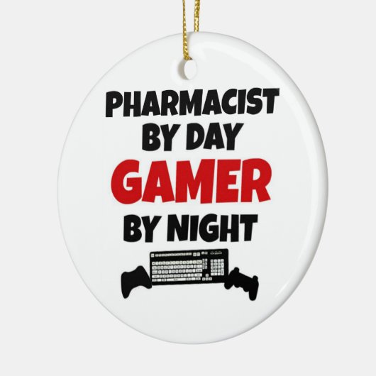 Pharmacist Gamer Keramisch Ornament (Links)