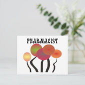 Pharmacist Gifts Whimsical Trees Design Briefkaart (Staand voorkant)
