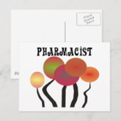 Pharmacist Gifts Whimsical Trees Design Briefkaart (Voorkant / Achterkant)