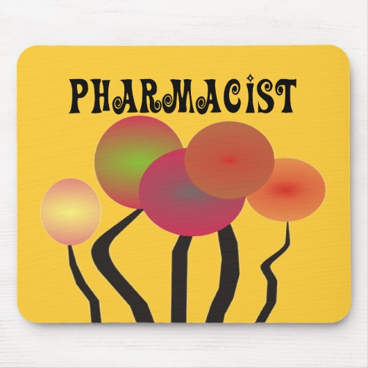 Pharmacist Gifts Whimsical Trees Design Muismat (Voorkant)