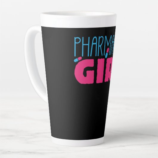 Pharmacist Girl Pills Druggist Chemist Pharmaceuti Latte Mok (Linkerhoek)