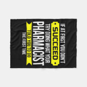 Pharmacist Gits If At First You Don't Succeed Funn Fleece Deken (Voorkant (Horizontaal))