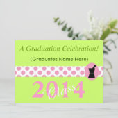 Pharmacist Graduation Invitations 2014 Lime Green Kaart (Staand voorkant)