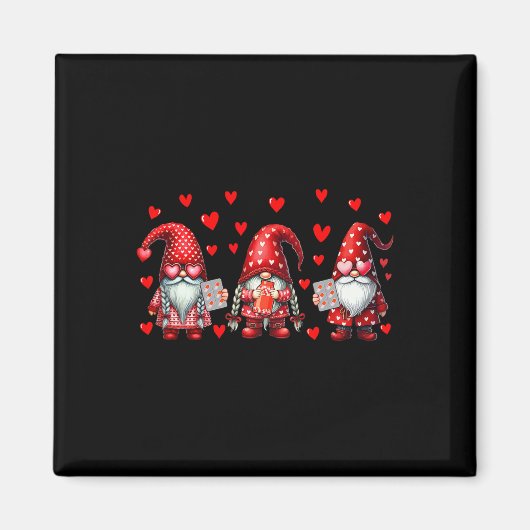Pharmacist Job Team Three Gnomes Valentine's Day C Magneet (Voorkant)
