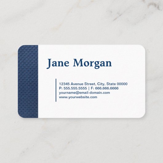 Pharmacist Lace Monogram Blue Patroon Visitekaartje (Achterkant)