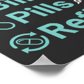 Pharmacist Life Bills Pills and Refils Poster (Hoek)