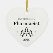 Pharmacist New Job Afstuderen kerstversiering Keramisch Ornament (Voorkant)