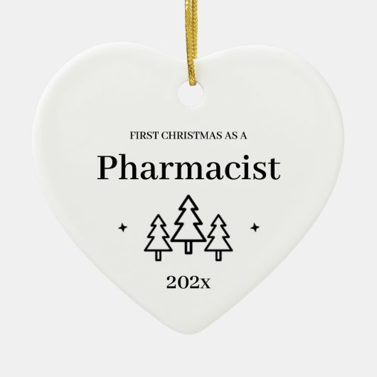 Pharmacist New Job Afstuderen kerstversiering Keramisch Ornament (Voorkant)