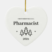 Pharmacist New Job Afstuderen kerstversiering Keramisch Ornament (Achterkant)