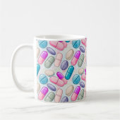 Pharmacist Pastel Pills Illustration Koffiemok (Links)
