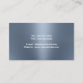 Pharmacist Pill Logo Professional Dusty Blue Visitekaartje (Achterkant)