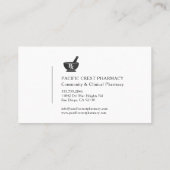 Pharmacist Professional Visitekaartje (Achterkant)
