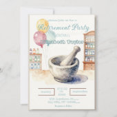 Pharmacist Retirement Party Invitation Kaart (Voorkant)