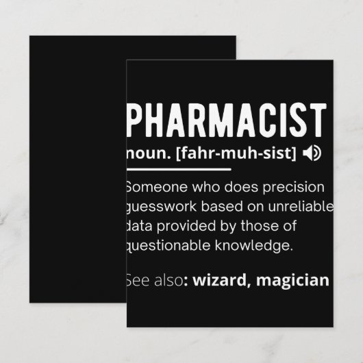 pharmacist save the date (Voorkant / Achterkant)