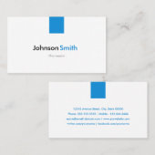 Pharmacist - Simple Aqua Blue Visitekaartje (Voorkant / Achterkant)