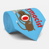 Pharmacist Sock Monkey Stropdas Blue (Opgerold)